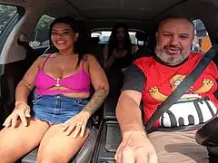 A hot milf and Brazilian star named Mara Souza gets into a car and is ready to suck a stranger’s dick while chatting heater