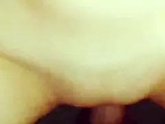 POV gay man eats croissant
