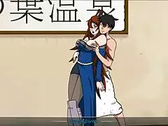 Perverted trainer Dinaki gets horny in Naruto hentai video