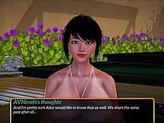 Bigtitted mature join new family in homemade cartoon video