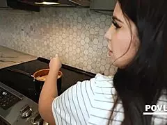 Stepmother's secret affair on camera