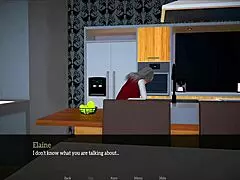 A comedic cartoon style story of a hot, experienced mother with a new family