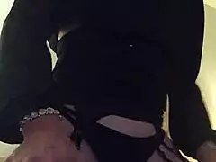 Trans beauty enjoys big black cock