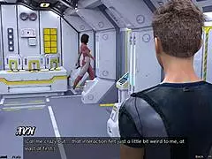 Surrounded by the outer space, a sexually compliant and skinny woman at the age of physical primes nears her consensual date of a big- equipped man in this adult motion picture