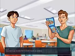 The Artistic journey with a mature sex appeal woman in summer school