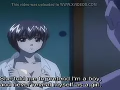 Shy yuri anime character sleeps with a woman Sexo
