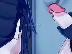 New employee of the week, curvy, new hire, enjoys 3D anime of her sexual desire