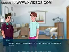 Cartoon with Lady Dimitrescu gameplay