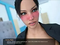 Finely tuned video game gameplay and the liberal anime expose of large breasted women in Milfy City Cap 63
