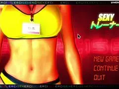 Succubus woman Shoko Sugimoto’s large chest and constricted tempting gap in 3D