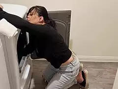 British MILF London Rose’s recent scene in the laundry room affiar of passion
