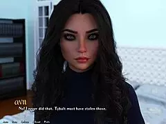 just chilling when this hot rich brunette with makeup hits me with tough questions