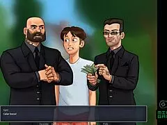 SummertimeSaga episode 11: Russian MILF meets Italian MILF in a porn game