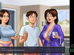 Made Jenny have an orgasm with her fingers and she wants a porn actor in SummertimeSaga ep 22