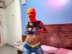 Stepsister's sexy hotel room dance