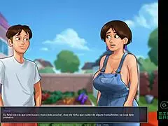 A voluptuous MILF moves in with her curvy neighbor