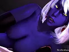 Beautiful MILF in 3D gets facial and pussy fucked