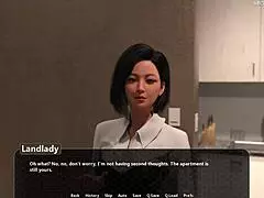 3D game of hot landlady seducing tenant for sex