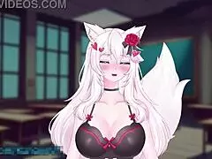 Squirting vixen in public: a naughty catgirl's wild ride