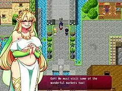 Beautiful anime-style girl finds her twin in this adult video