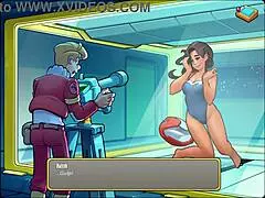 Holo-pictures of Lune in sexy outfits and big tits