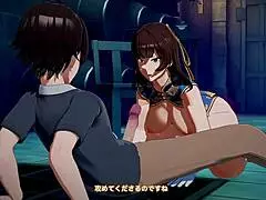 3D animated MILF ass fucking