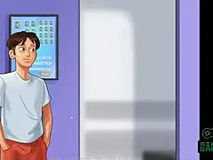Helping out at school babes in SummertimeSaga episode 66