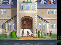 Helping out at school babes in SummertimeSaga episode 66