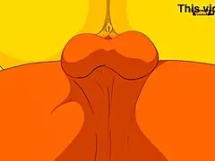 Man, Marge nude on beach, Simpsons hentai 2025, so hot