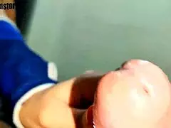 Hot Asian teen gives great blow job and swallows cum