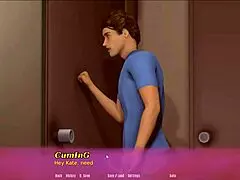 3D cartoon game with hot MILFs and big tits