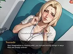 Tsunade's big tits and curvy body in a hospital setting