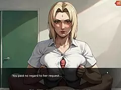 Tsunade's big tits and curvy body in a hospital setting