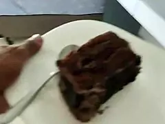 Amateur wife gets cream and cock to go with cake