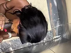 Amateur cock sucking in elevator