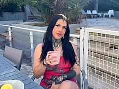 Tattooed European mom Laeticia's assets