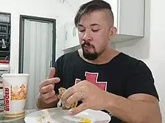 The biggest burger King of X videos with a mature woman