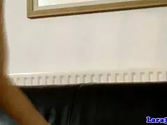 British mom in nurse uniform gets strapon fucked by big cock