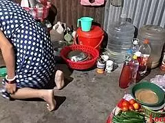 Hot doggystyle action satisfies wife