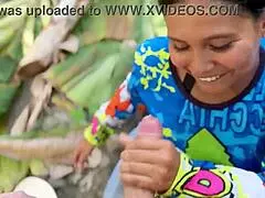 Beautiful country girl sucks every last drop of cum