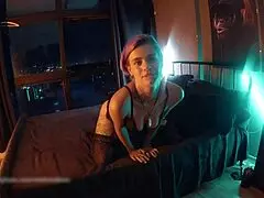 Young Russah Seduces Any Man on the Road with Max Boss Watching