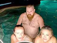 Hardcore Hot Tub Threesome with Jasper Nyx and Luci Power