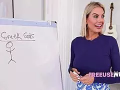 our boy’s a genius, freeuse milfs help him with dyslexia struggles.