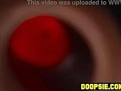 Horny Asian teen gets monster cock on Halloween