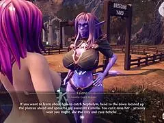 Falene’s big boobs and big cock action in a hot 3 girl scene in Breeders of the Nephelym