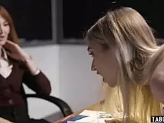 Stepmother punishes stepdaughter at the request of her teacher in a taboo scene