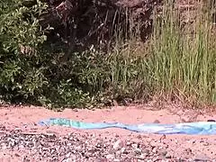 MILF flaunts it on shore