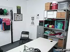 Uniformed officer seduces shoplifting MILF Dana Dearamond on camera