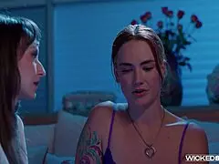 Lesbians in action: Siri Dahl and Lexi Luna in Breadcrumbs episode 3