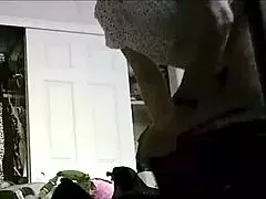 MILF in red thong on cam